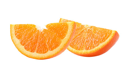 Fototapeta na wymiar Orange slice on transparent png