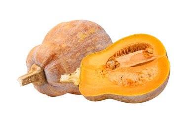 Butternut squash isolated on transparent png