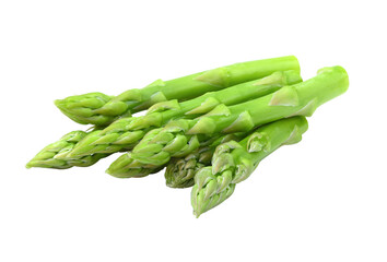 Asparagus isolated on transparent png - obrazy, fototapety, plakaty