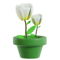 3D Flower Icon