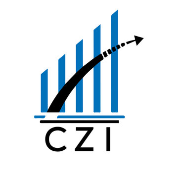 CZI letter logo. CZI blue image on white background. CZI vector logo design for entrepreneur and business. CZI best icon.

