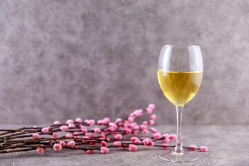 Weißwein im Glas