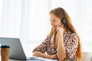 woman working in the office