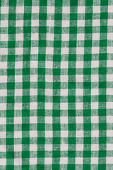 Breakfast Country Plaid Tartan Kitchen Fabric Material Abstract Check Texture Background Texture, Green And White. Flannel Tartan Patterns. Trendy Tiles Photo. Print Scottish Square Cloth.