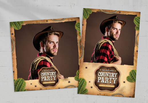 Country & Western Photo Booth Layout