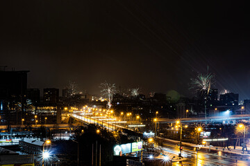 Fototapeta na wymiar night view of the city