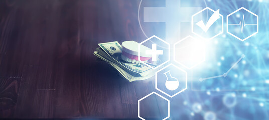 Dentist services concept. Take care of your mouth. Expensive dental center.