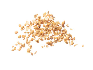 Roasted Peanut bean fly explosion group, Roasted Peanut bean float explode, abstract cloud fly....