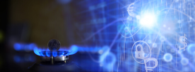 Sanctions on Russian gas. The cost of gas, the euro crisis. 100 euros on a gas burner.