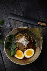 delicious soup prepared in the restaurant
