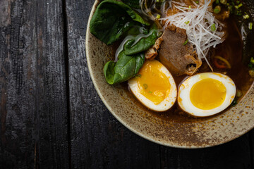 delicious soup prepared in the restaurant
