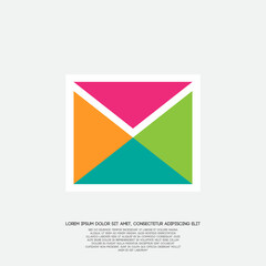 Email icon vector design. Envelope illustration