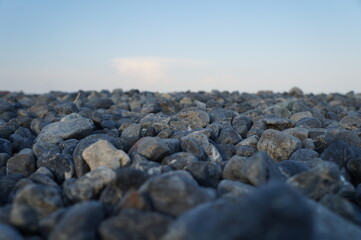 Dark gray coastal pebbles!