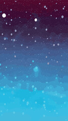 Obraz na płótnie Canvas snowfall texture with snowflakes on multicolored backgrounds