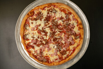 Meat lovers pizza