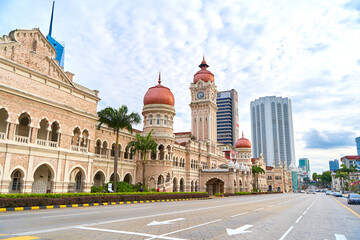 The architecture of Merdeka Square in Kuala Lumpur - obrazy, fototapety, plakaty