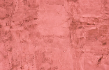 Background plastered wall in red