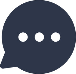 Fototapeta premium Chat icon in black colors. Messaging signs illustration.