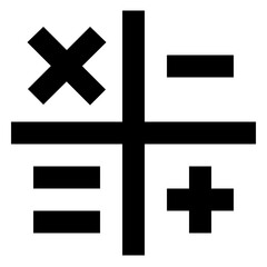 Calculator line icon