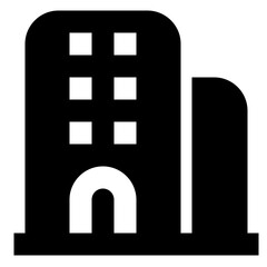 Obraz premium Building glyph icon