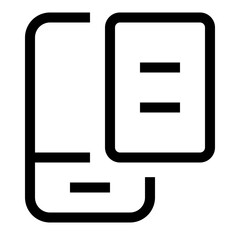 Mobile line icon