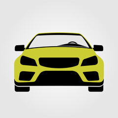 Car icon isolated on white background. Vector illustration