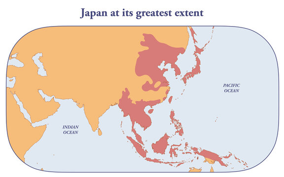 Japan today and at its greatest extent in 1942	