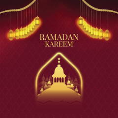 Islamic Ramadan Kareem Background Illustration