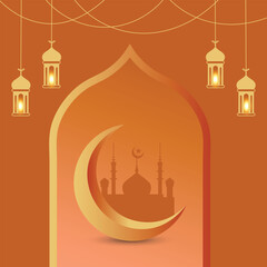 Ramadan Occasion 3d Greetings  Wishes Theme. Ramadan Cannon, Ramadan Mubarak, Happy Ramadan,
Half Moon, Star, 3d Plate, Gradient Color, 
Ramadan Lantern, Islamic Window, Mosque Abu Dhabi,