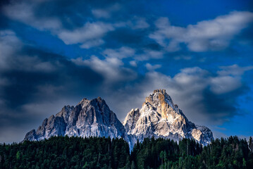 Bergspitzen in den Dolomiten / Südtirol