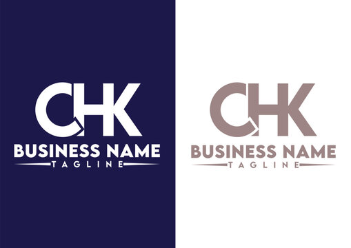 Letter CHK logo design vector template, CHK logo