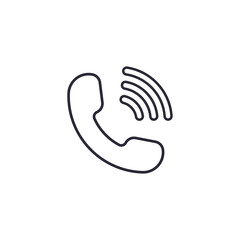Call. Handset vector icon on a white background.
