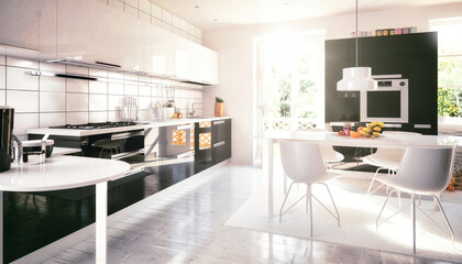 Cute designed kitchen