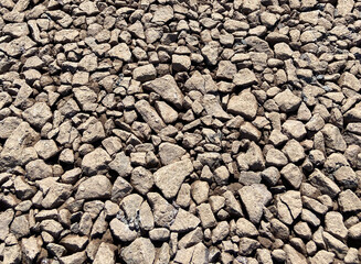 crushed stone background texture construction