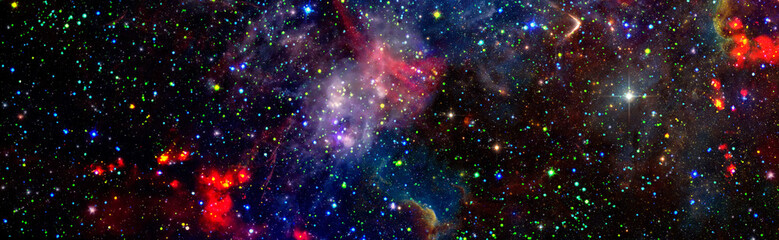 Space background with nebula and stars and galaxy.Elements furnished by NASA .