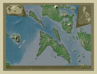 Masbate, Philippines. Wiki. Labelled points of cities
