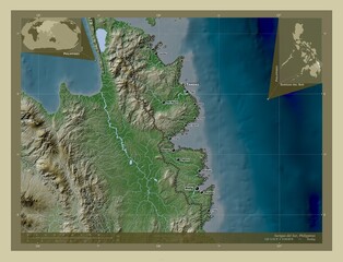Surigao del Sur, Philippines. Wiki. Labelled points of cities
