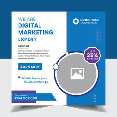 Corporate Business social media post design templates for digital marketing  editable HQ