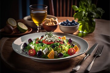 greek salad with vegetables IA
