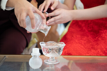 Water Pouring, Thai Traditional Ceremony, Engagement