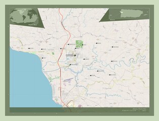 Anasco, Puerto Rico. OSM. Labelled points of cities