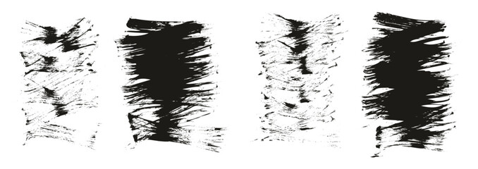 Flat Fan Brush Thin Short Background High Detail Abstract Vector Background Set 