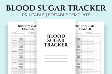 Fototapeta premium Blood Sugar Tracker