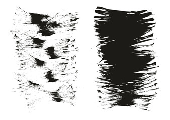 Flat Fan Brush Thin Short Background High Detail Abstract Vector Background Set 