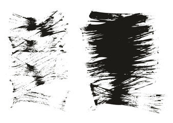 Flat Fan Brush Thin Short Background High Detail Abstract Vector Background Set 