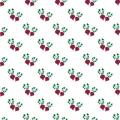 seamless pattern with beetroot