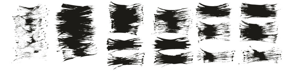 Flat Fan Brush Thin Short Background High Detail Abstract Vector Background MEGA Set  