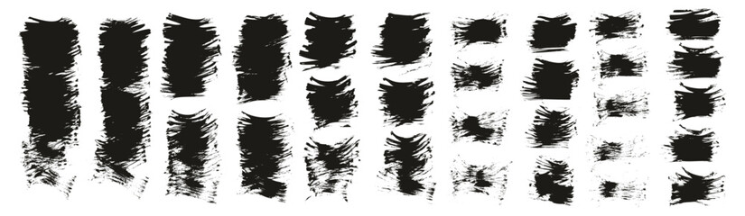 Flat Fan Brush Thin Short Background High Detail Abstract Vector Background MEGA Set  