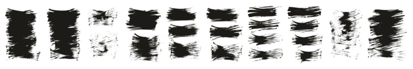 Flat Fan Brush Thin Short Background High Detail Abstract Vector Background MEGA Set  