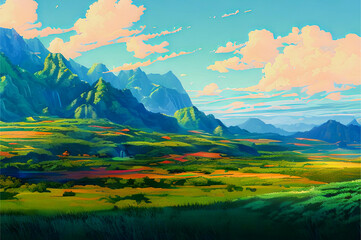 Anime landscape wallpaper